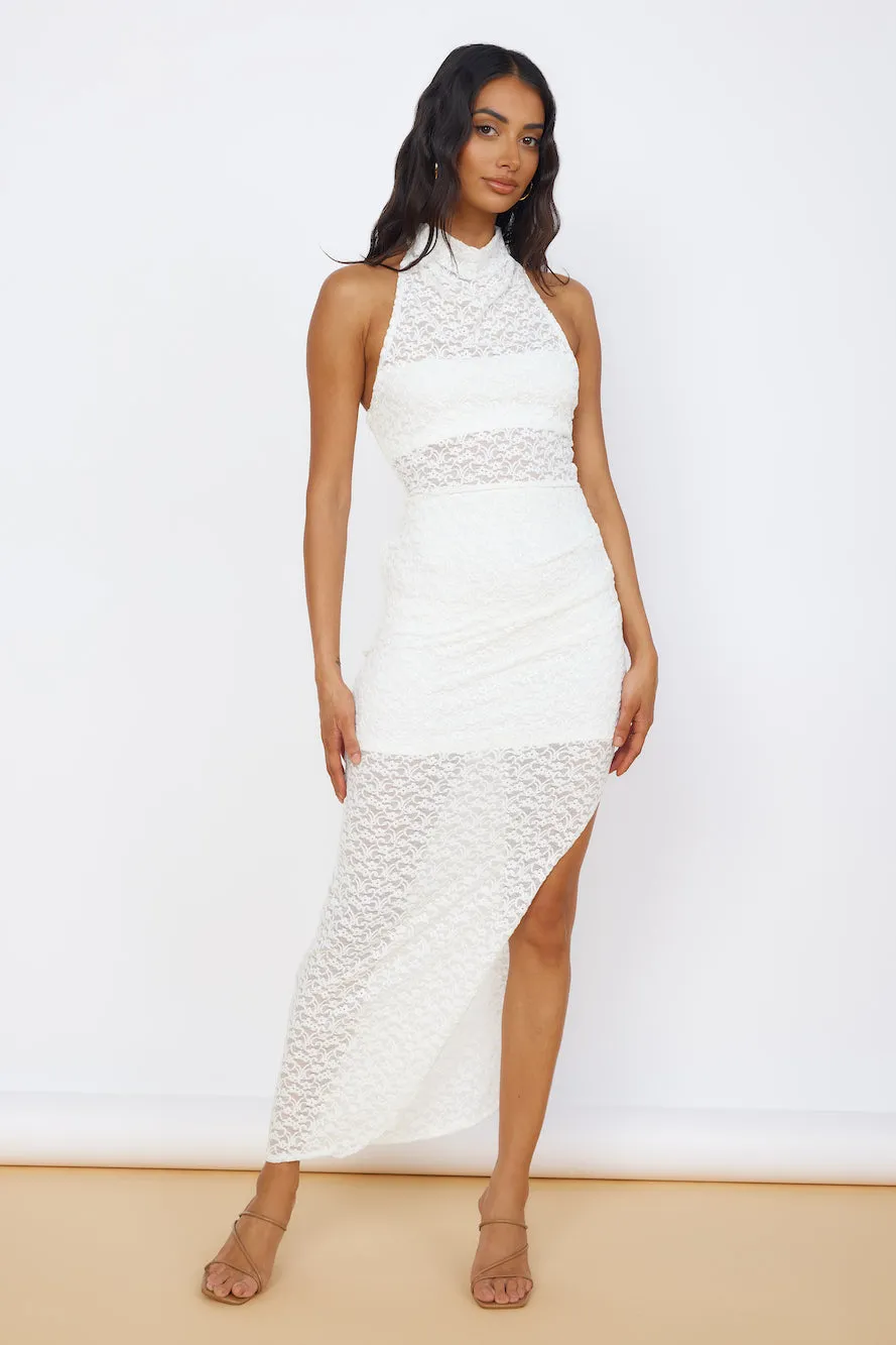 New Beginnings Lace Maxi Dress White sold by Fortunate One product image thumbnail 2