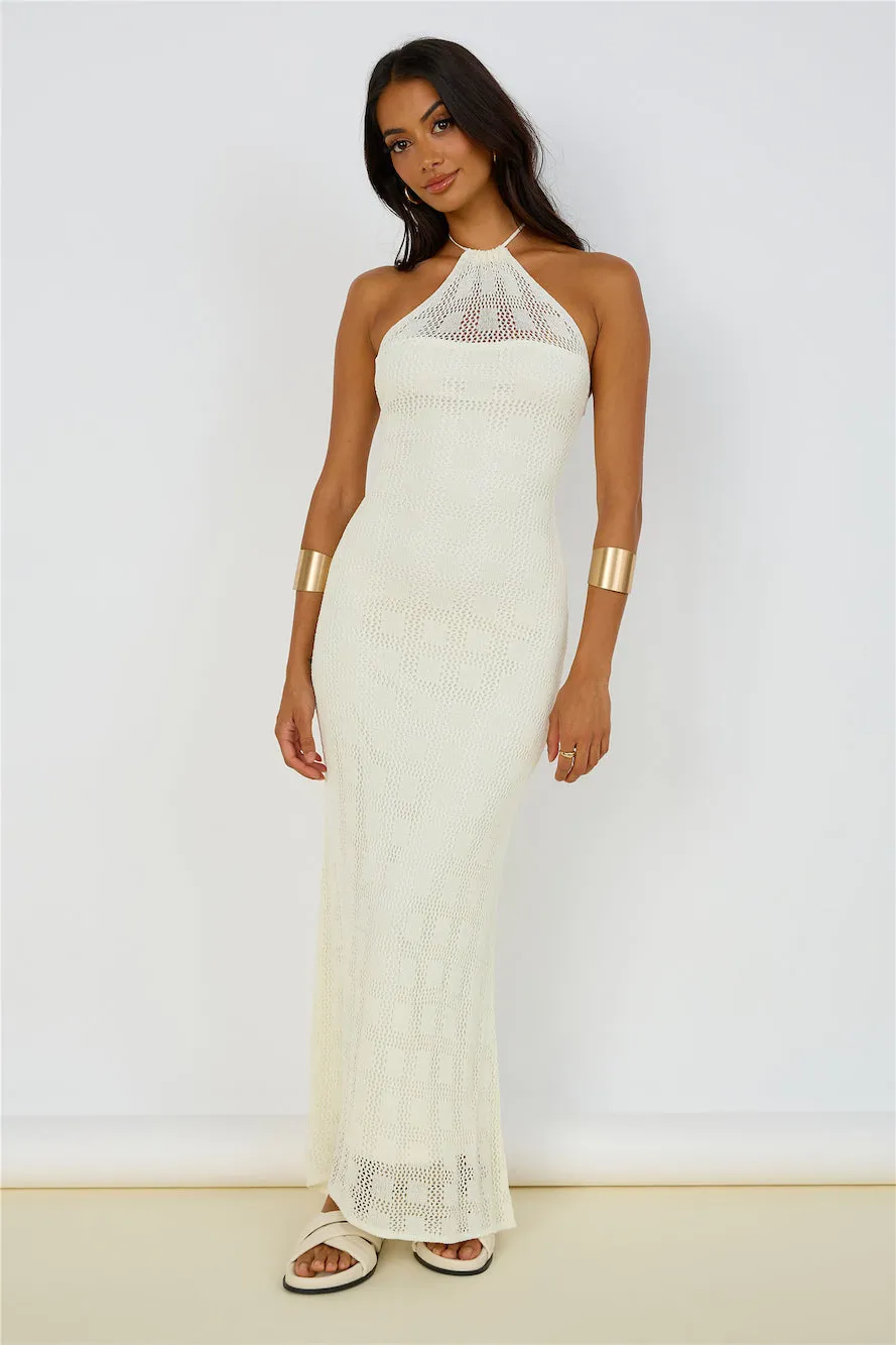 Kombucha Maxi Dress White sold by Fortunate One