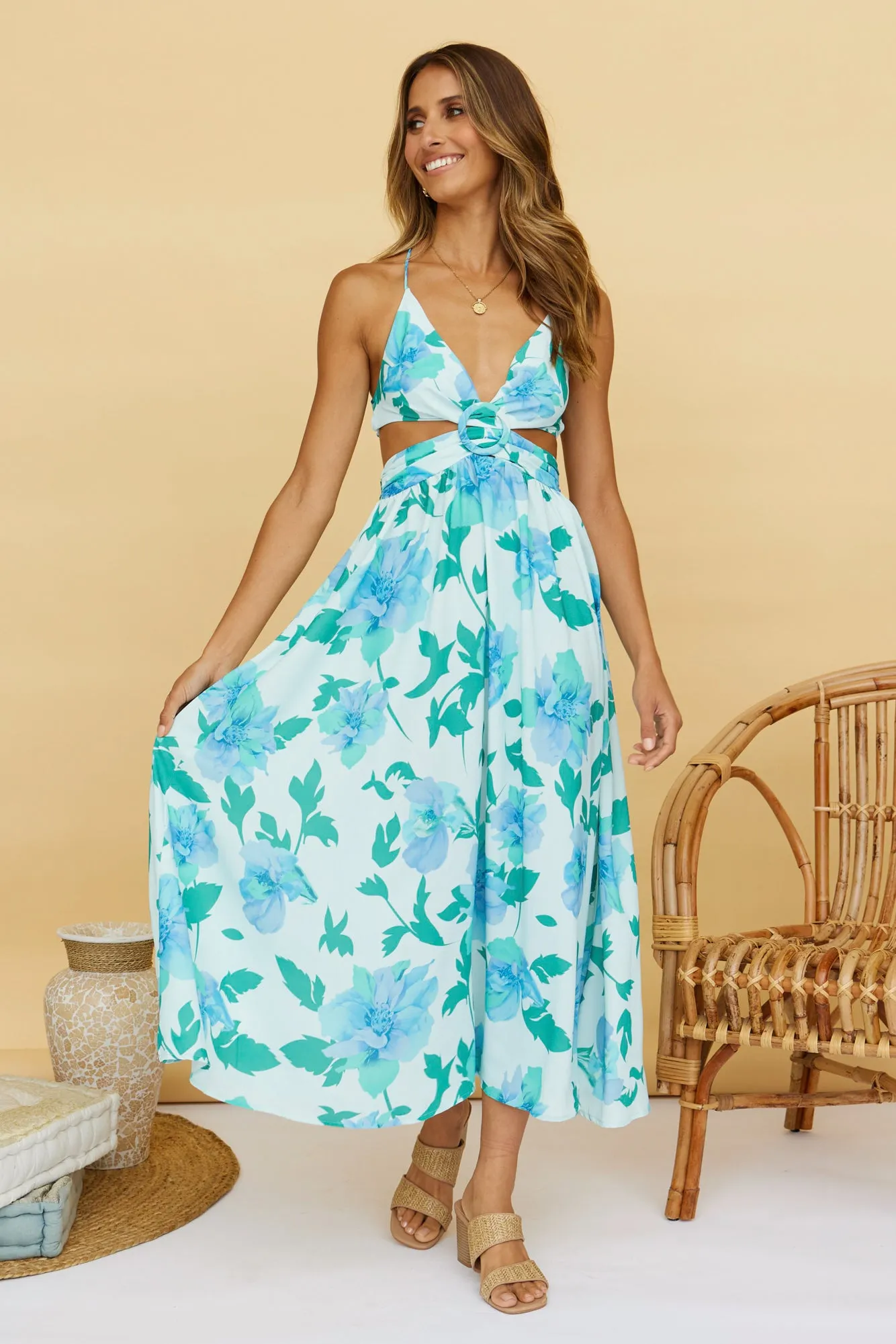 Kayangel Maxi Dress Green sold by Fortunate One product image thumbnail 5