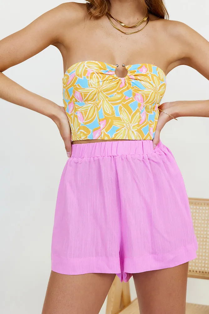 On The Waves Crop Top Yellow sold by Fortunate One product image thumbnail 4