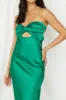 Laced With Gold Maxi Dress Green sold by Fortunate One