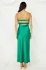 Laced With Gold Maxi Dress Green sold by Fortunate One