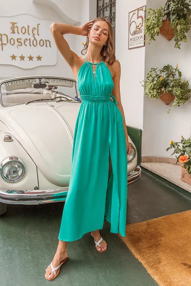 HELLO MOLLY I'm So In Maxi Dress Green sold by Fortunate One product image thumbnail 4