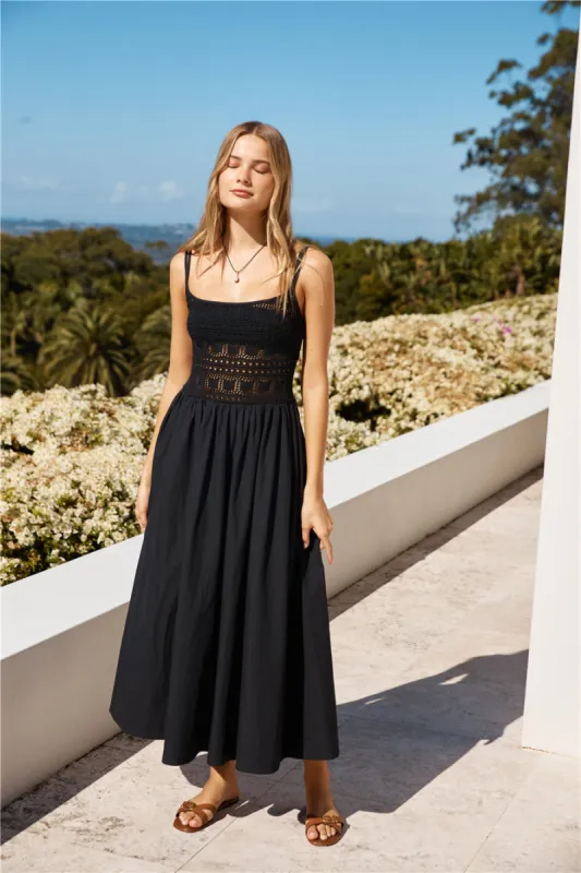 Heat Wave Maxi Dress Black sold by Fortunate One