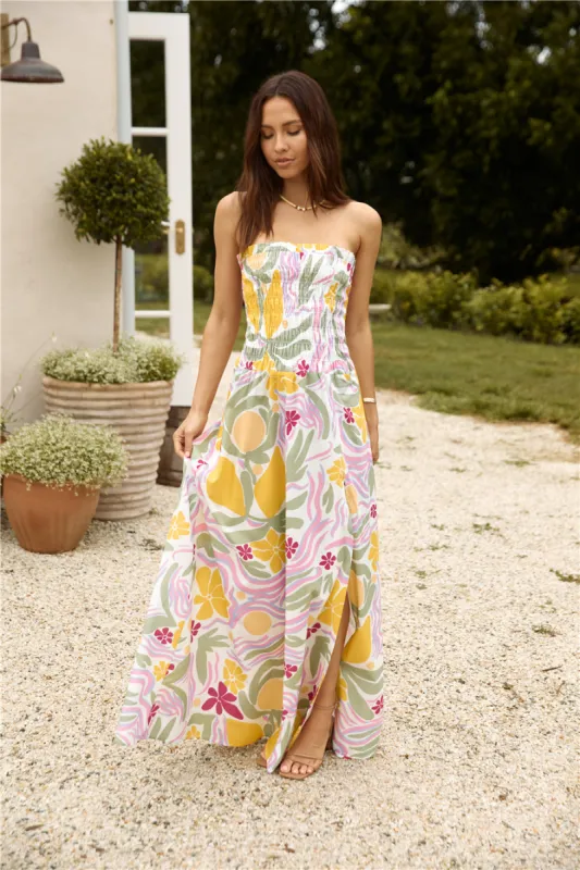 SEVEN WONDERS Aveline Maxi Dress Aveline Print sold by Fortunate One