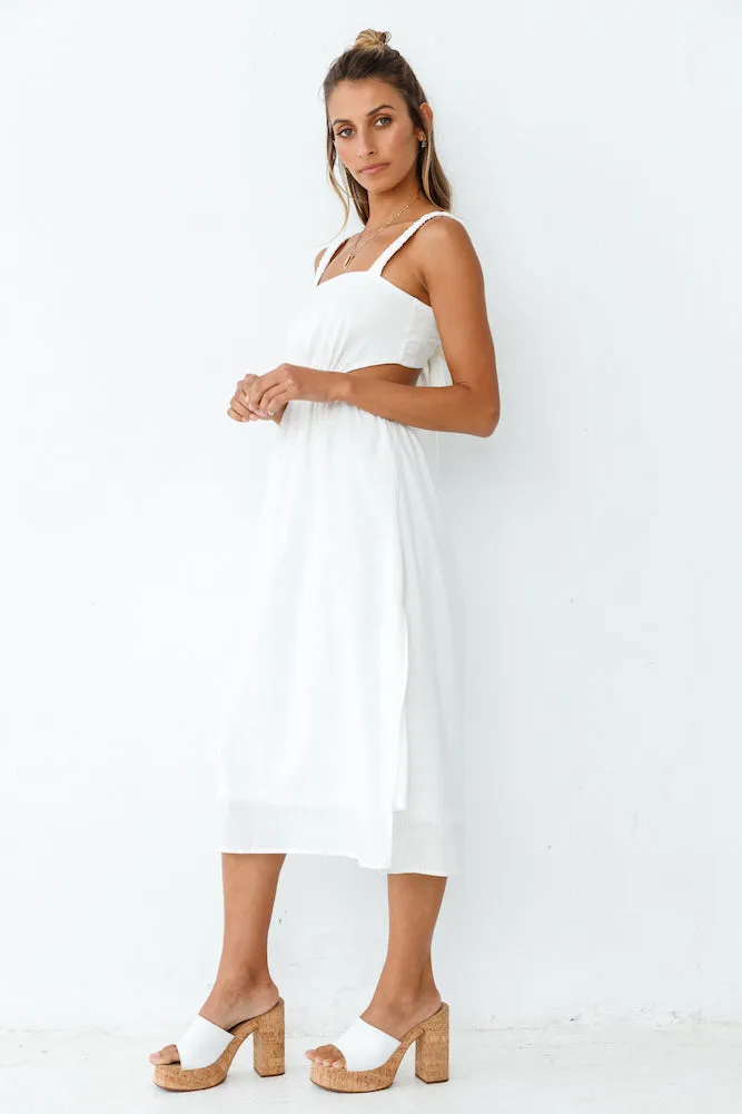 Alina Midi Dress White sold by Fortunate One product image thumbnail 5