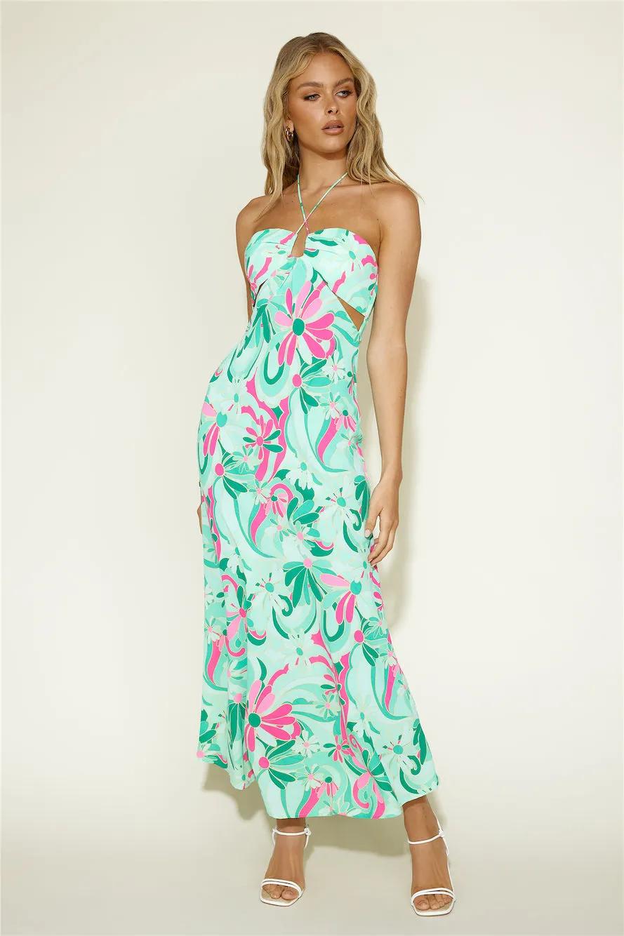 Summer Getaway Maxi Dress Green sold by Fortunate One product image thumbnail 4