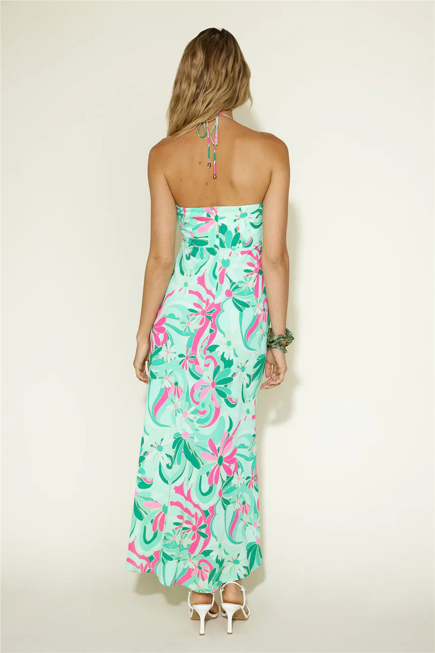 Summer Getaway Maxi Dress Green sold by Fortunate One product image thumbnail 5