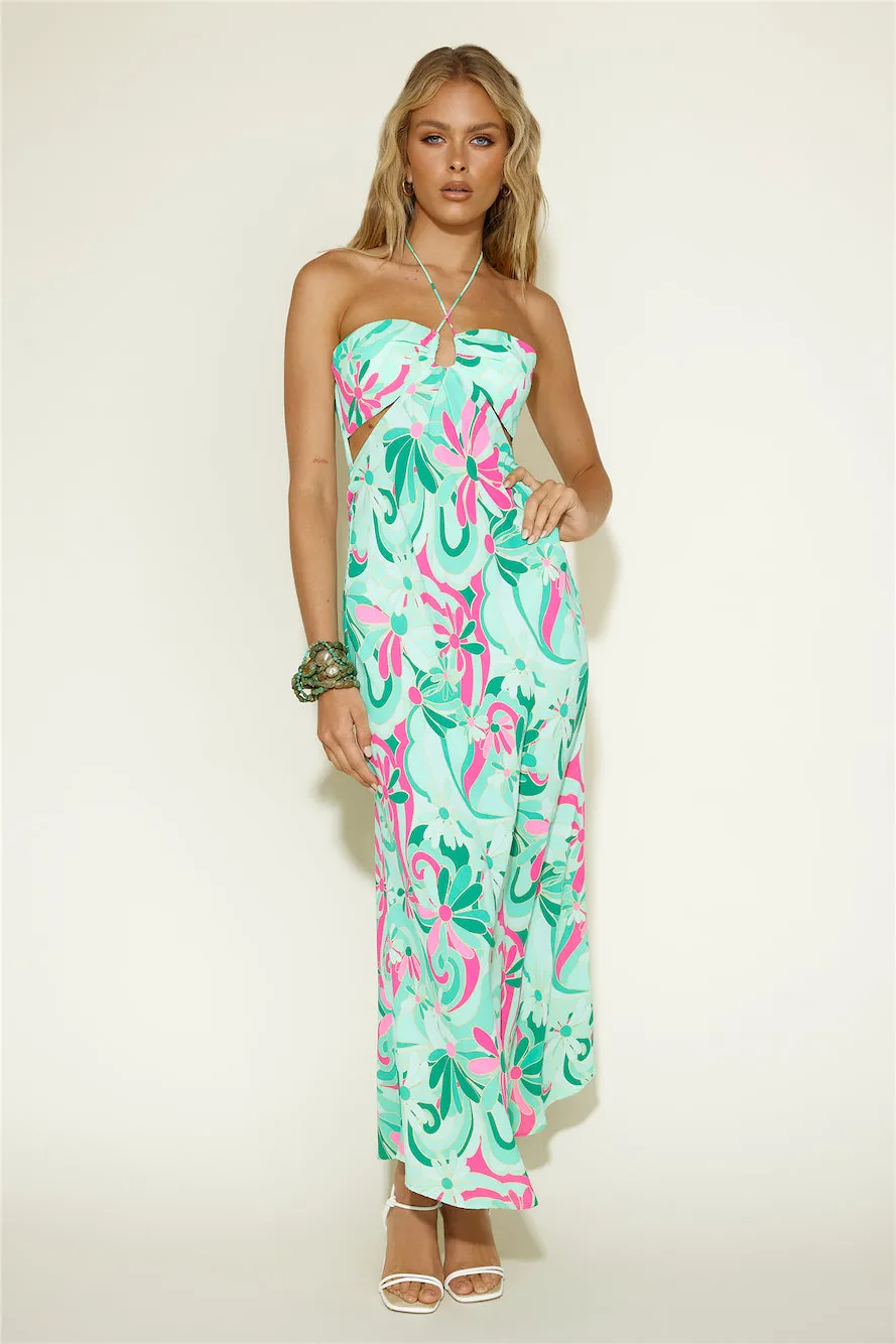 Summer Getaway Maxi Dress Green sold by Fortunate One product image thumbnail 3