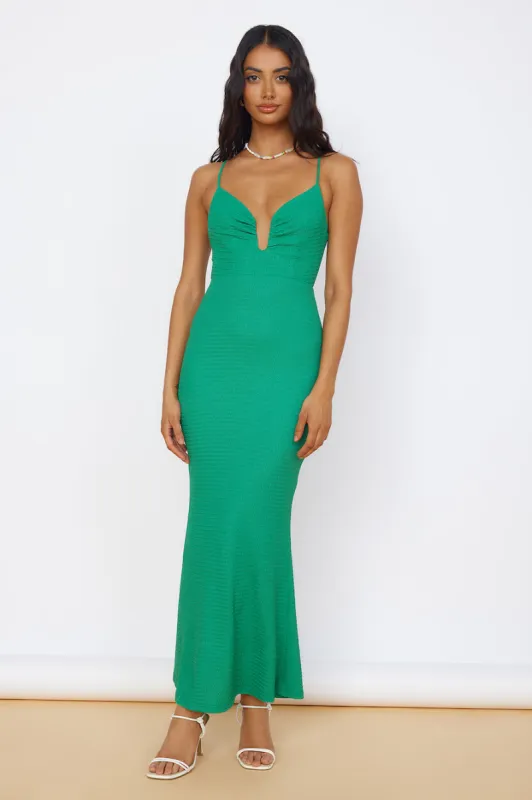 La Bella Vita Maxi Dress Green sold by Fortunate One