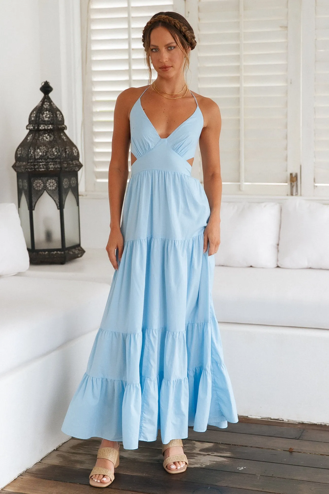 Sweet Like Sugar Maxi Dress Blue sold by Fortunate One product image thumbnail 2