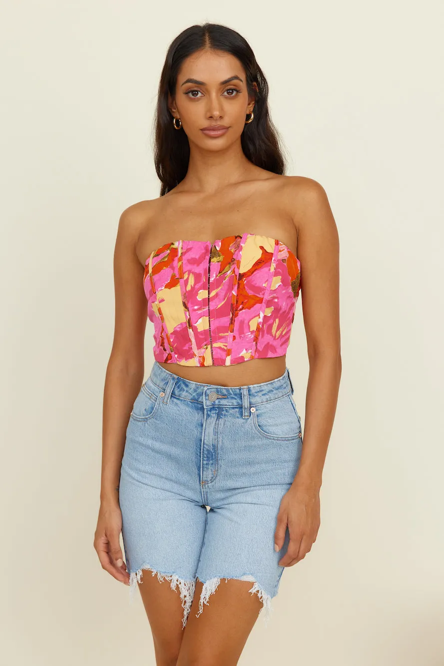 Glowing Sun Crop Top Pink sold by Fortunate One product image thumbnail 2