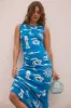 Laguna Maxi Dress Blue sold by Fortunate One
