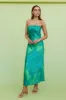 Fresh Bloom Maxi Dress Green sold by Fortunate One