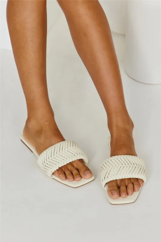 BILLINI Feva Slides Bone sold by Fortunate One