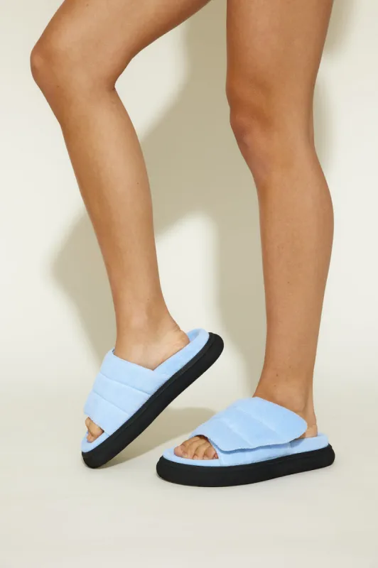 ALIAS MAE Clove Slides Pale Blue sold by Fortunate One