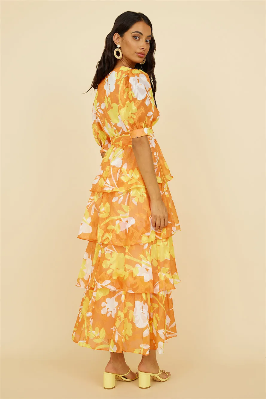 Inflorescence Maxi Dress Yellow sold by Fortunate One product image thumbnail 5