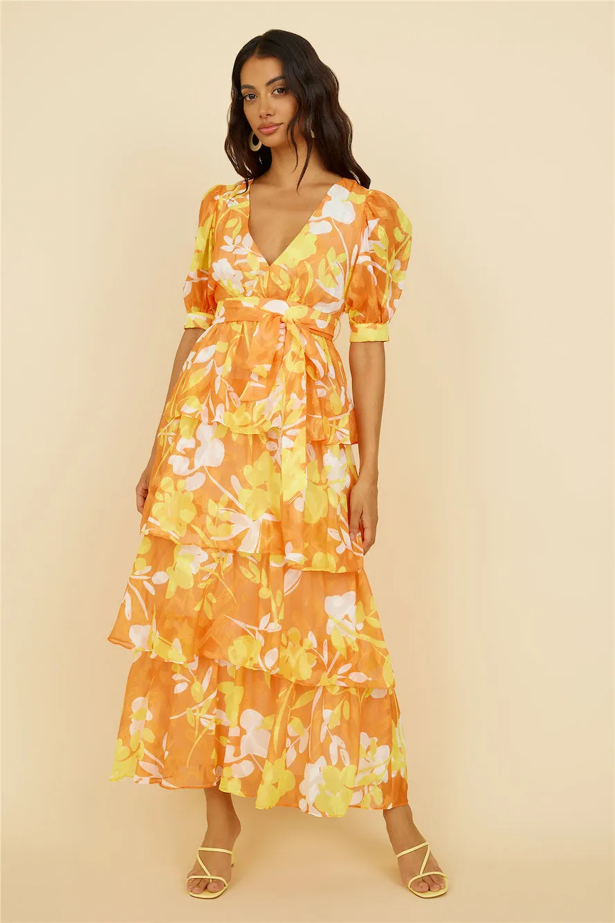 Inflorescence Maxi Dress Yellow sold by Fortunate One product image thumbnail 2