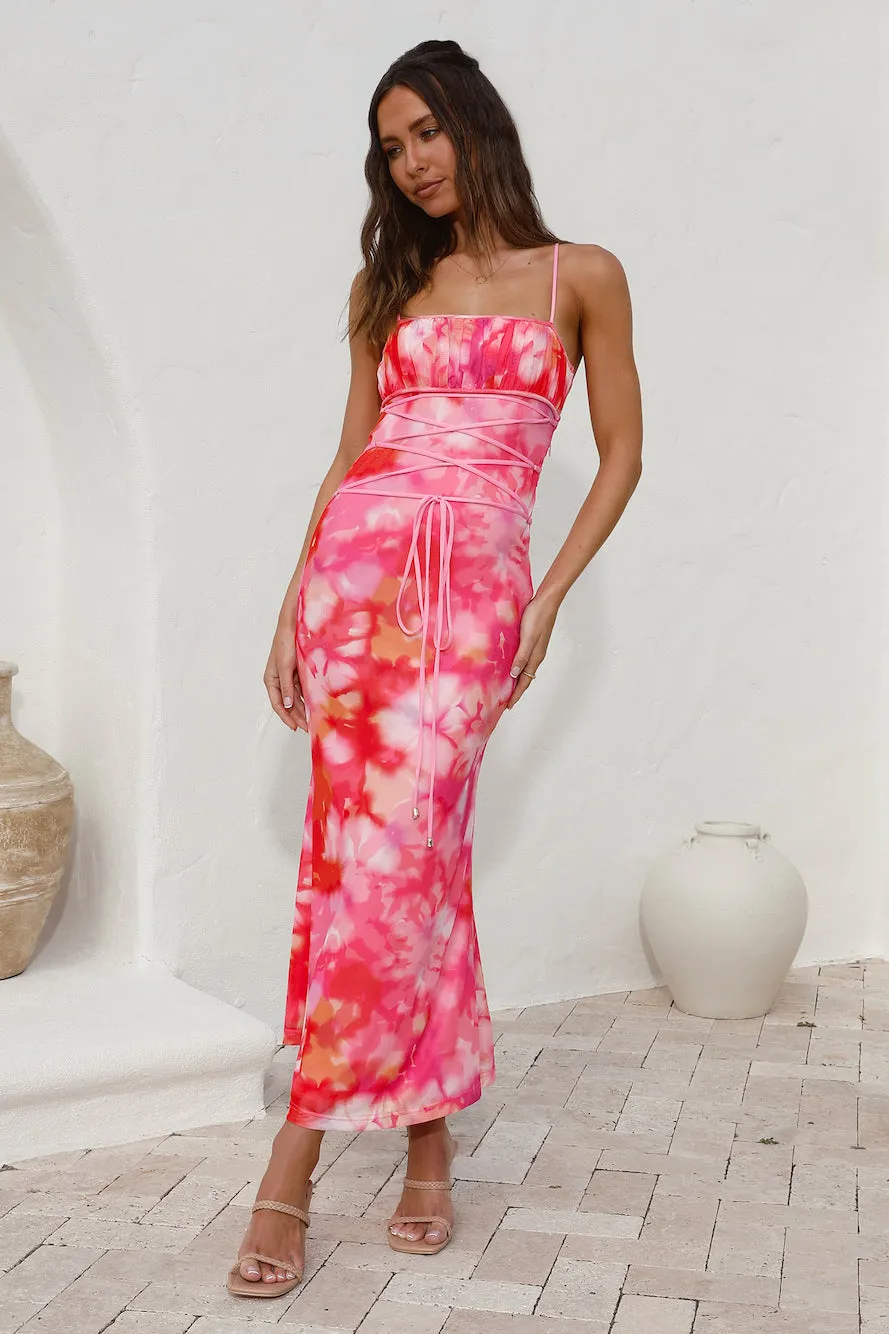 Catching Feelings Maxi Dress Pink sold by Fortunate One product image thumbnail 2