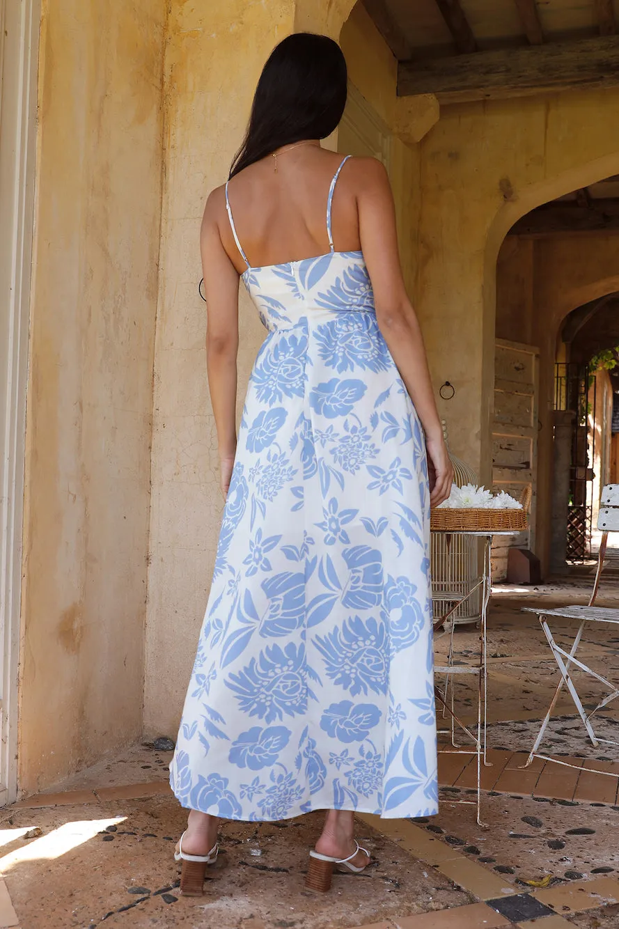 Deep Beliefs Maxi Dress Blue sold by Fortunate One product image thumbnail 5