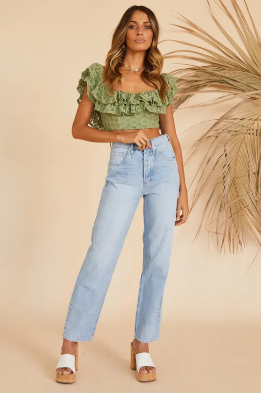 RIDERS BY LEE Dad Jeans Bright Side Blue sold by Fortunate One