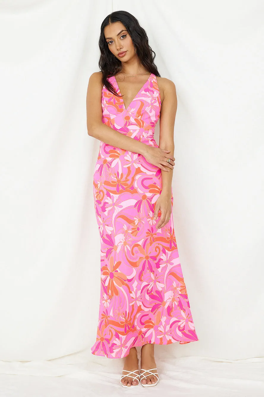 Pinky Promise Maxi Dress Pink sold by Fortunate One product image thumbnail 4