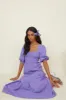 CHARLIE HOLIDAY Elena Midi Dress Pink Blue Gingham sold by Fortunate One