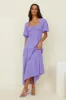 CHARLIE HOLIDAY Elena Midi Dress Pink Blue Gingham sold by Fortunate One