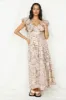 Celestial Paradise Maxi Dress Beige sold by Fortunate One
