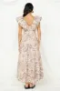 Celestial Paradise Maxi Dress Beige sold by Fortunate One