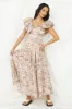 Celestial Paradise Maxi Dress Beige sold by Fortunate One