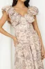 Celestial Paradise Maxi Dress Beige sold by Fortunate One
