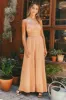 Mavena Jumpsuit Tan sold by Fortunate One
