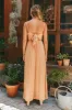 Mavena Jumpsuit Tan sold by Fortunate One