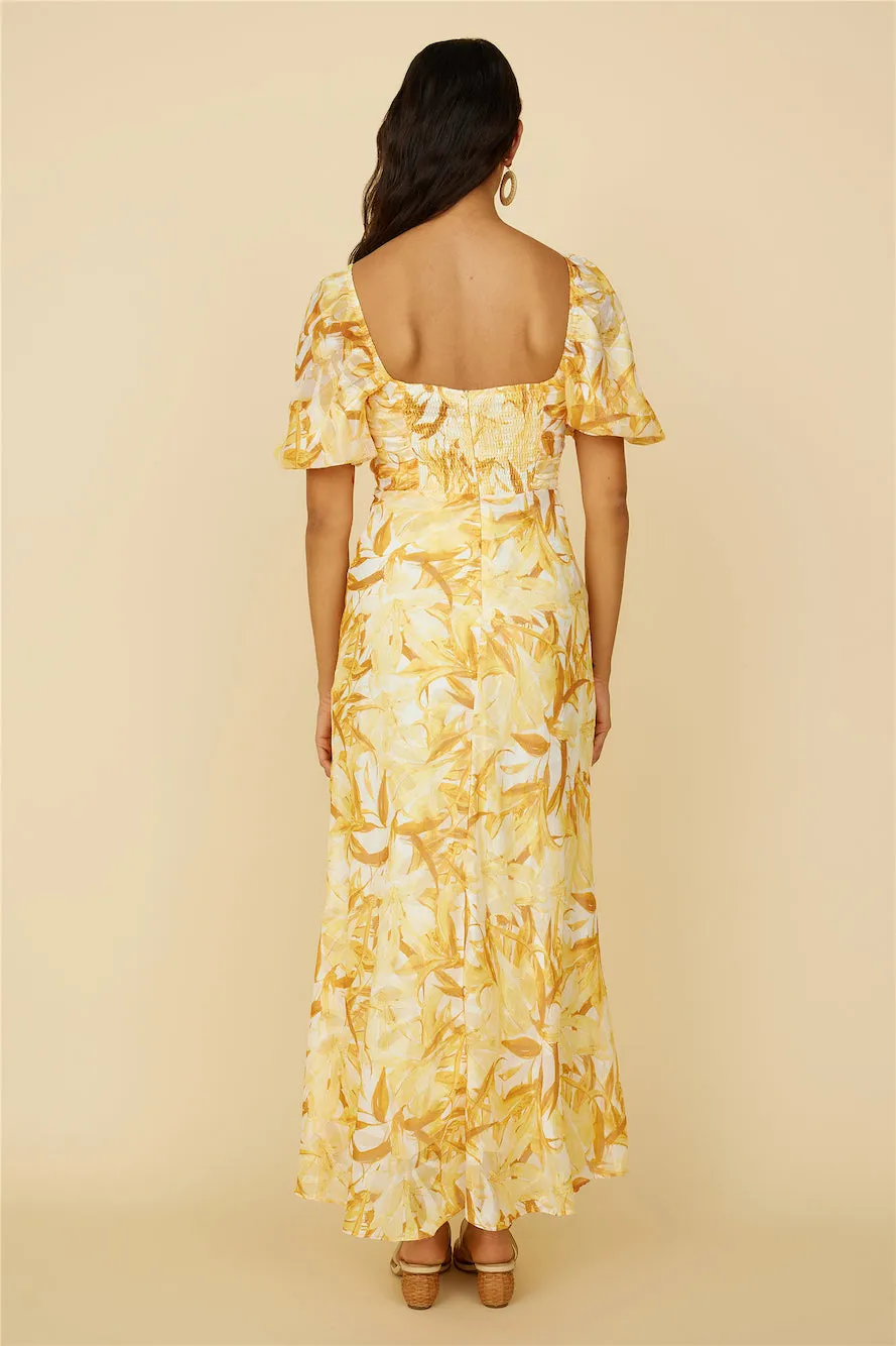 Spontaneous Maxi Dress Yellow sold by Fortunate One product image thumbnail 5