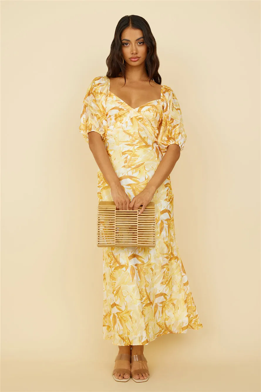 Spontaneous Maxi Dress Yellow sold by Fortunate One product image thumbnail 2