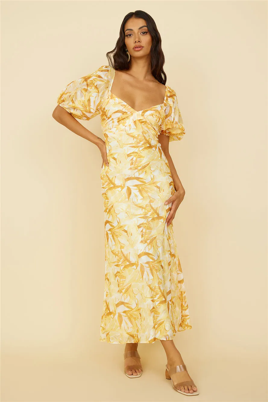 Spontaneous Maxi Dress Yellow sold by Fortunate One product image thumbnail 3