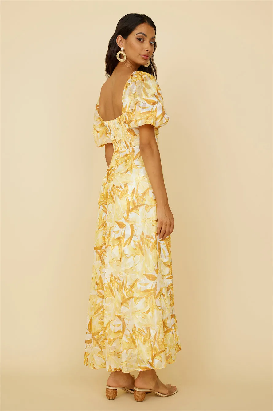 Spontaneous Maxi Dress Yellow sold by Fortunate One product image thumbnail 4