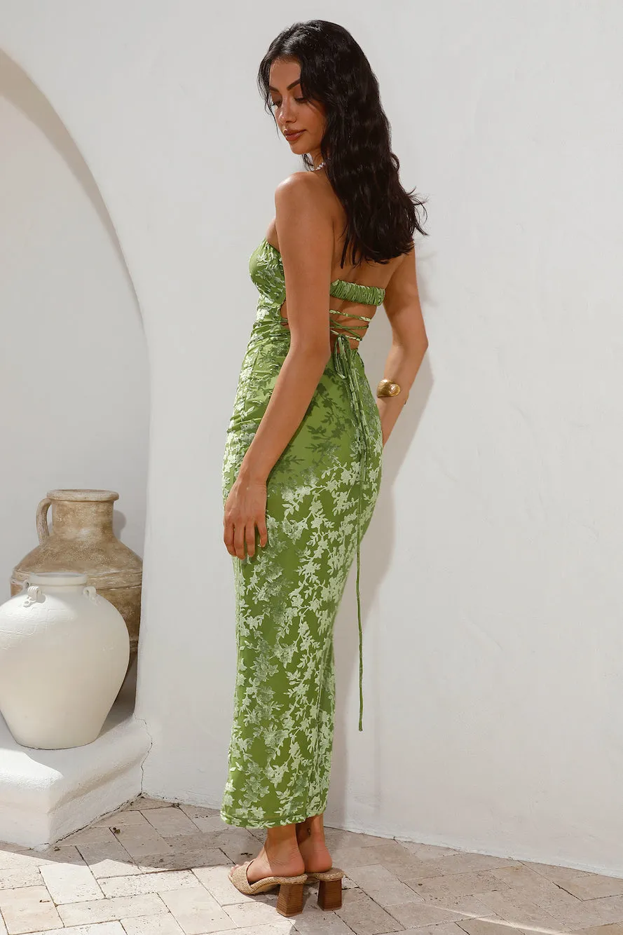 Grass Is Greener Maxi Dress Green sold by Fortunate One product image thumbnail 5