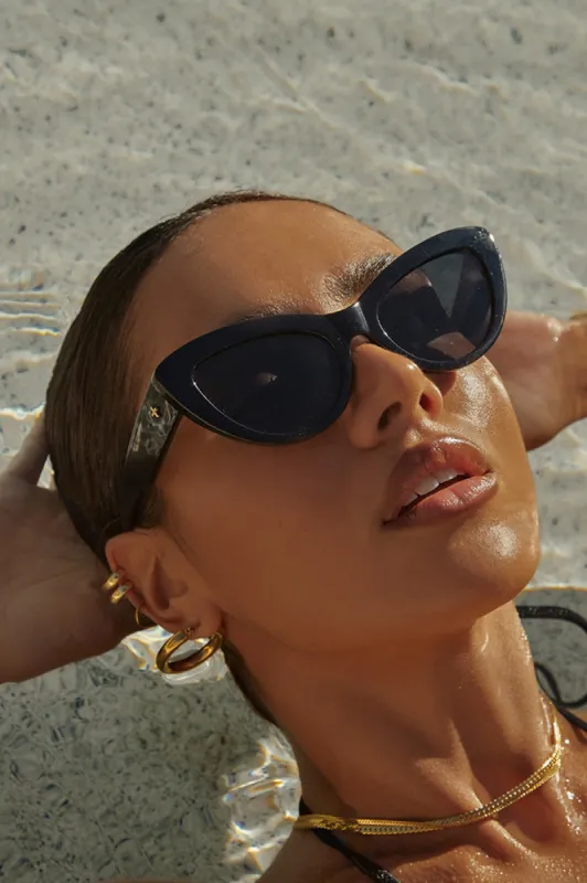 PETA + JAIN Georgina Sunglasses Black sold by Fortunate One