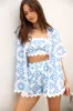 Santorini Rooftop Shirt Blue sold by Fortunate One