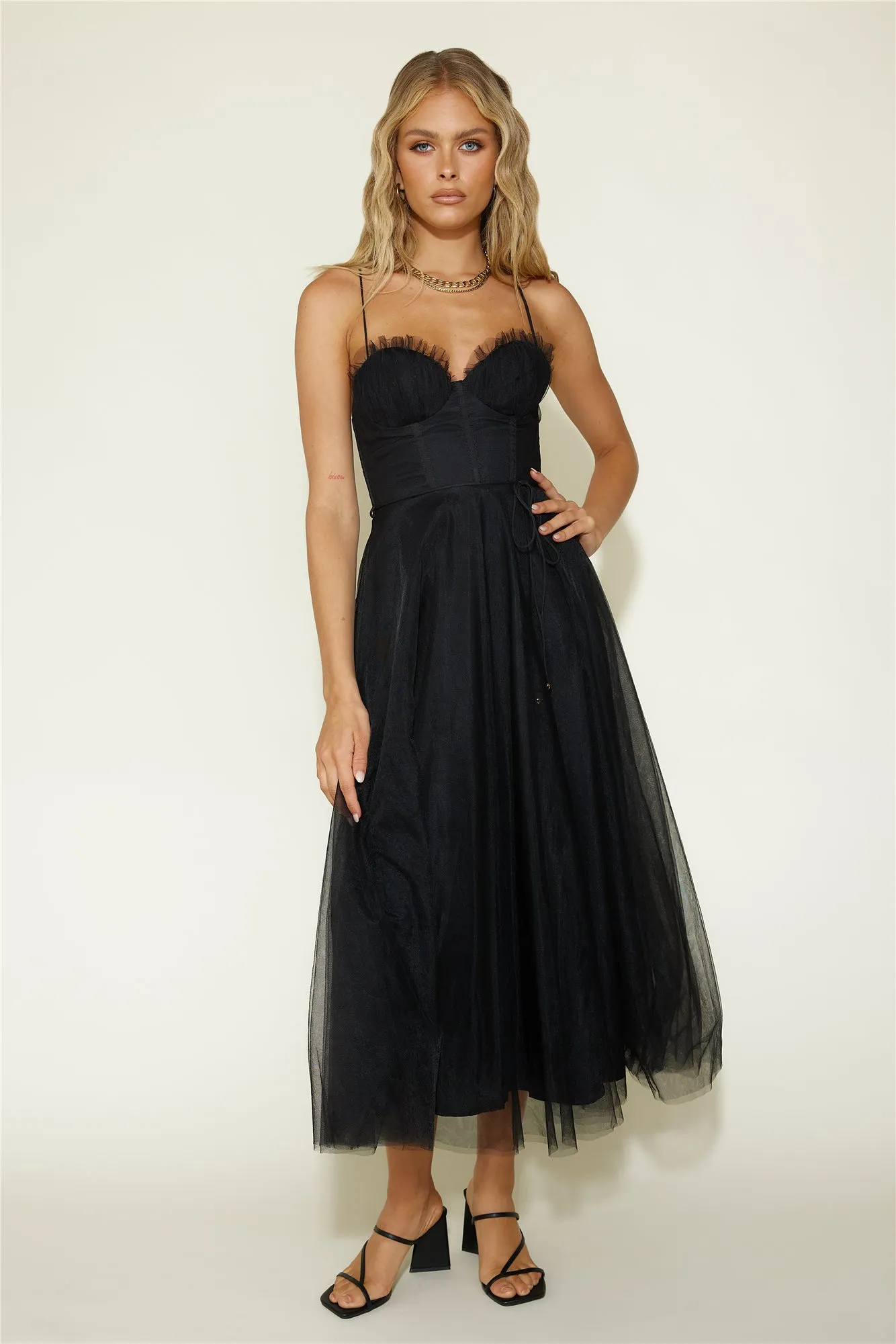 Diana Maxi Dress Black sold by Fortunate One product image thumbnail 3