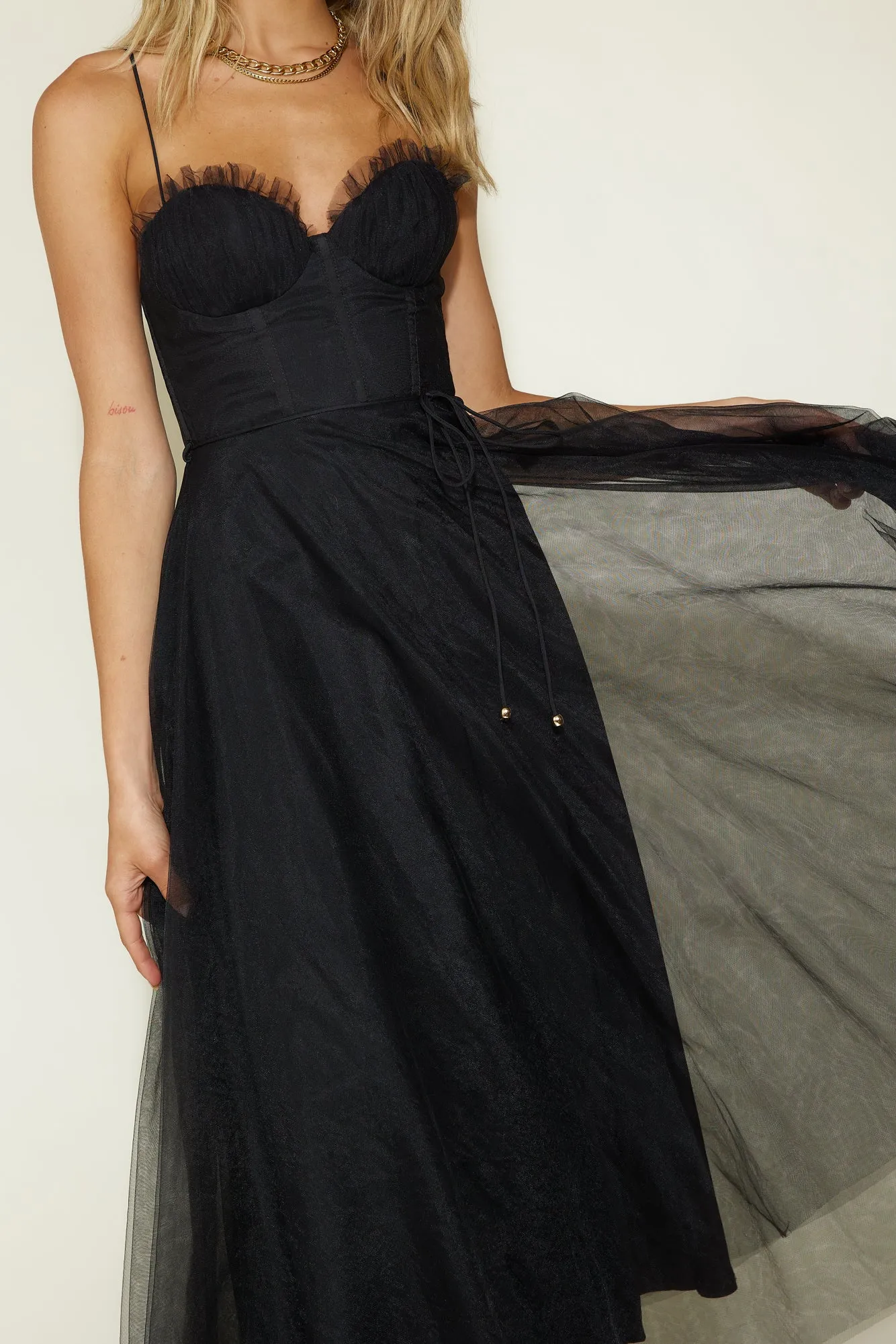 Diana Maxi Dress Black sold by Fortunate One product image thumbnail 2