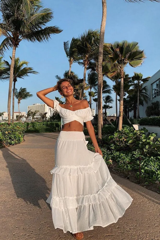 Eyes Like The Earth Crop Top White sold by Fortunate One product image thumbnail 4