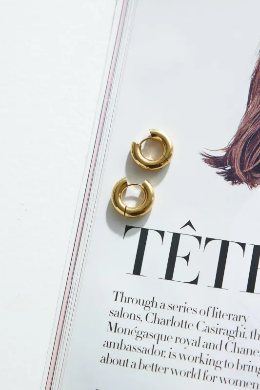 18k Gold Plated In Your Wonder Earrings Gold sold by Fortunate One