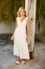Blossoming Love Maxi Dress White sold by Fortunate One