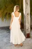 Blossoming Love Maxi Dress White sold by Fortunate One