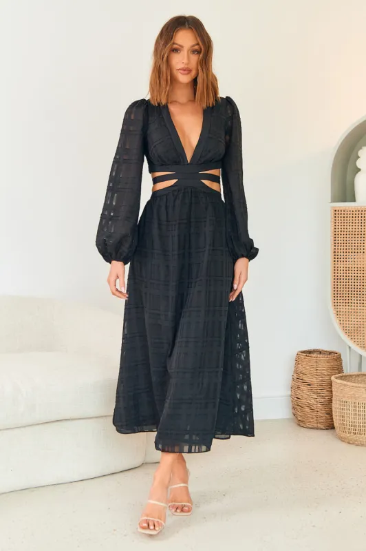 Neo Paradise Maxi Dress Black sold by Fortunate One