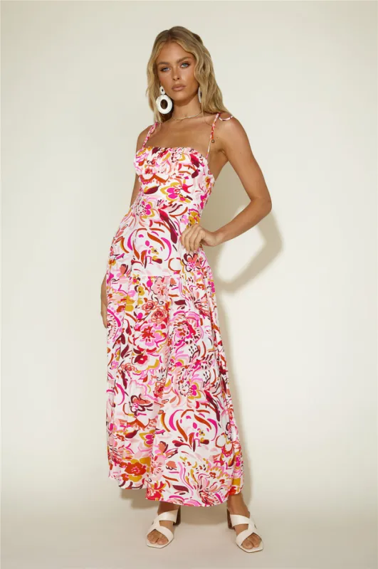 Dinner Date Maxi Dress Floral sold by Fortunate One