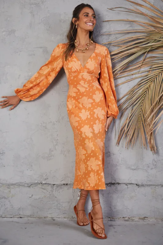 Endless Possibilities Maxi Dress Orange sold by Fortunate One